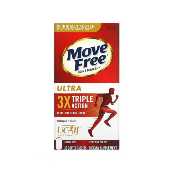 美國 Schiff Move Free 氨糖速效關節軟骨素含骨膠原 （白瓶）75 粒